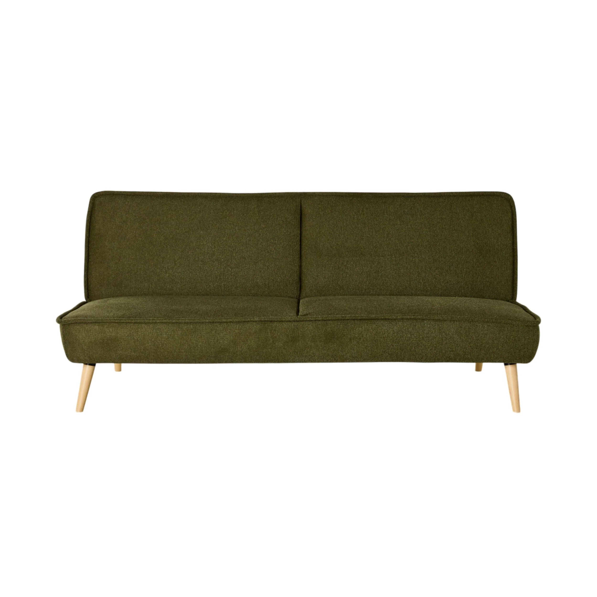 Click-Clack Sofa Bed Olive Green Textured Weave