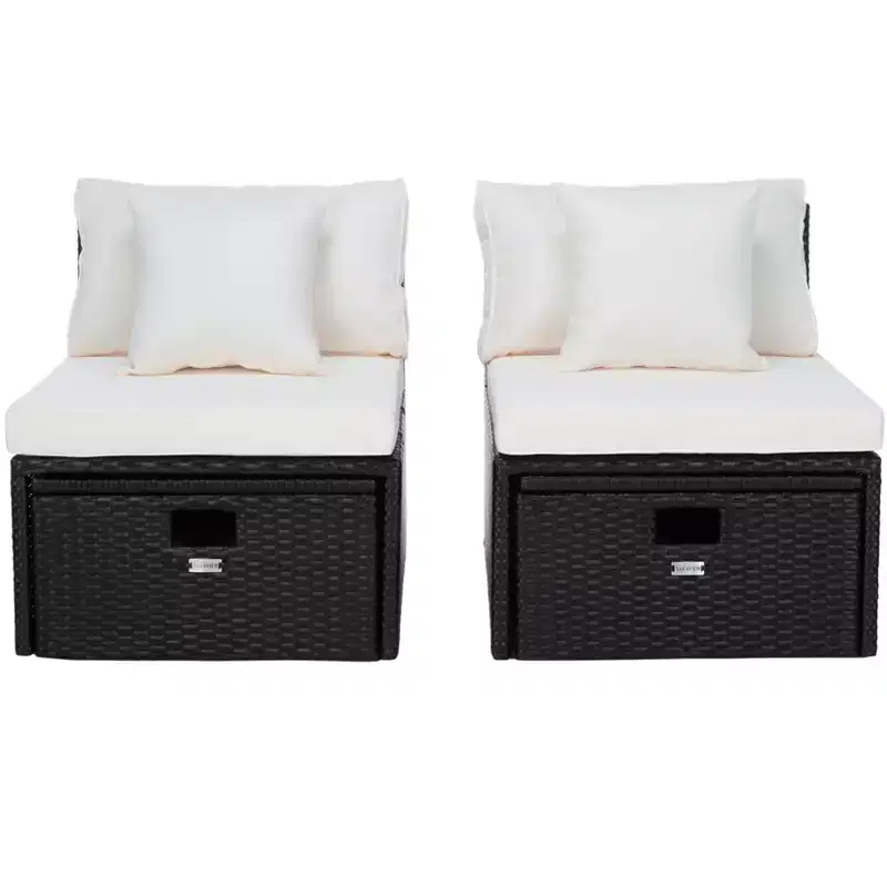 Pramla Sette & Ottoman Patio Set - Indoor/Outdoor - PAT7515 - Safavieh