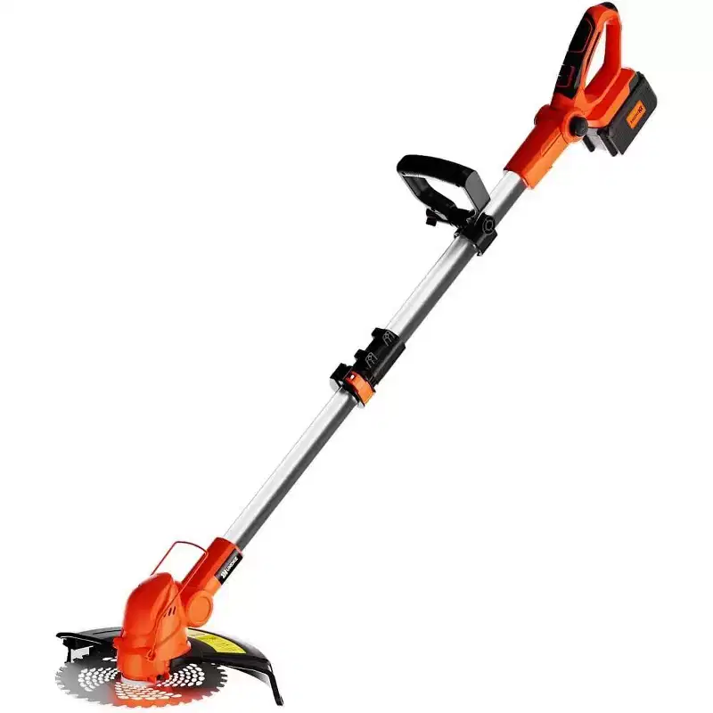 Ukoke ST2308-B 40V Cordless Grass Trimmer/Brush Cutter, Interchangeable Blade, Brushless Motor, 6500 RPM, 2.0Ah Battery & Charger Included