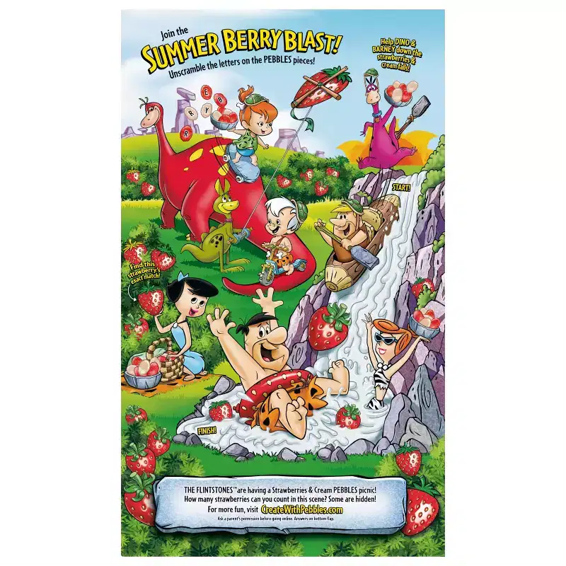 Post PEBBLES Strawberries and Cream Breakfast Cereal - 18.5oz