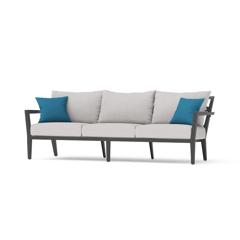 Venetia 4 Piece Outdoor Patio Motion Fire Seating Set