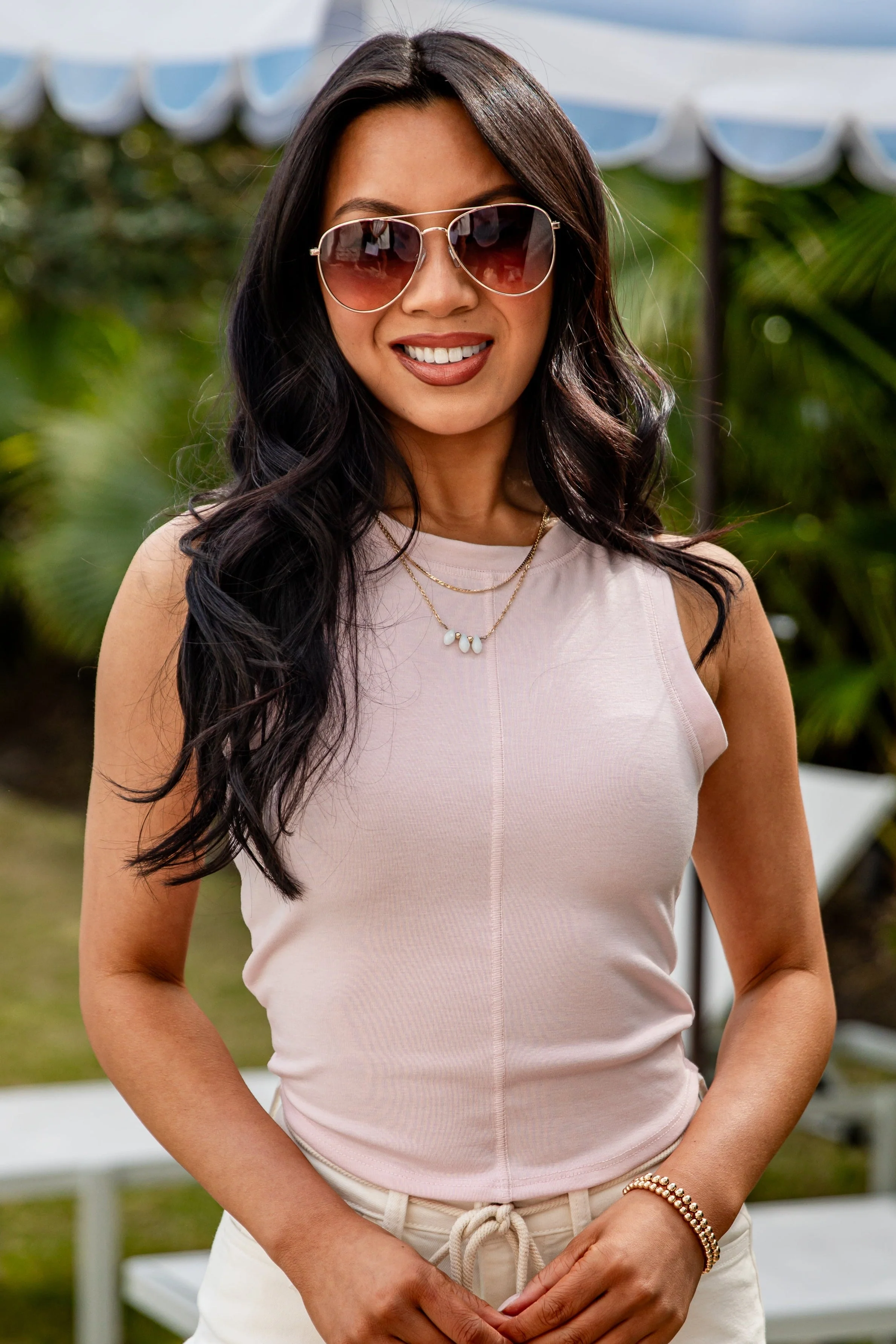Sleeveless Fitted Bodycon Basic Tank Top