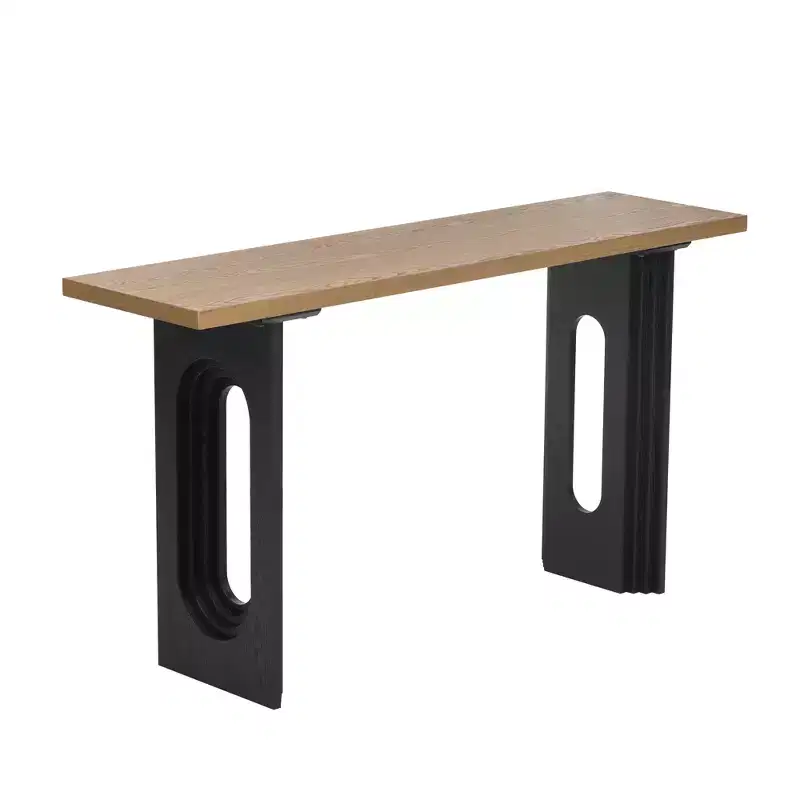 Modern Spacious Round Side Table with Hollow Legs, Versatile Accent Table for Entryway and Living Room Decor