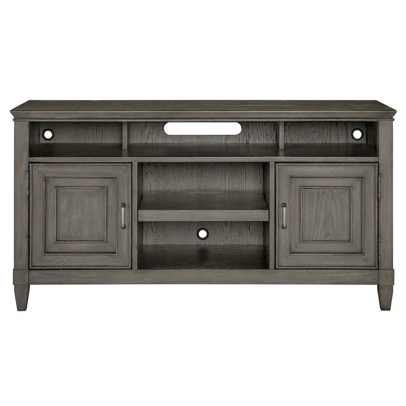 Newport Wood TV Console in Stone