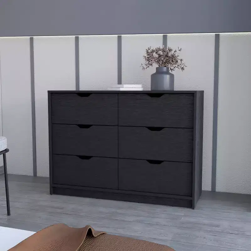 Okak Modern Design 3-Drawer Bedroom Dressers with Metal Hairpin Legs, Wooden Storage Cabinet,Chest of Drawers for Bedroom,Entryway