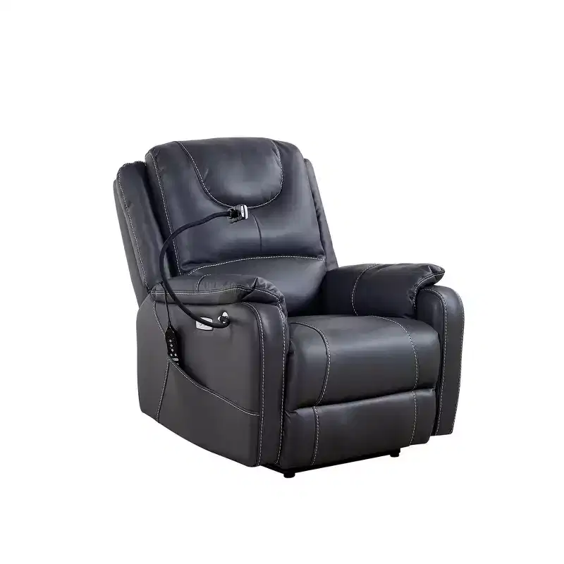 Whisen Bonded Leather 139 Recliner & Single Sofa Chair with Vibration Massage & Heating