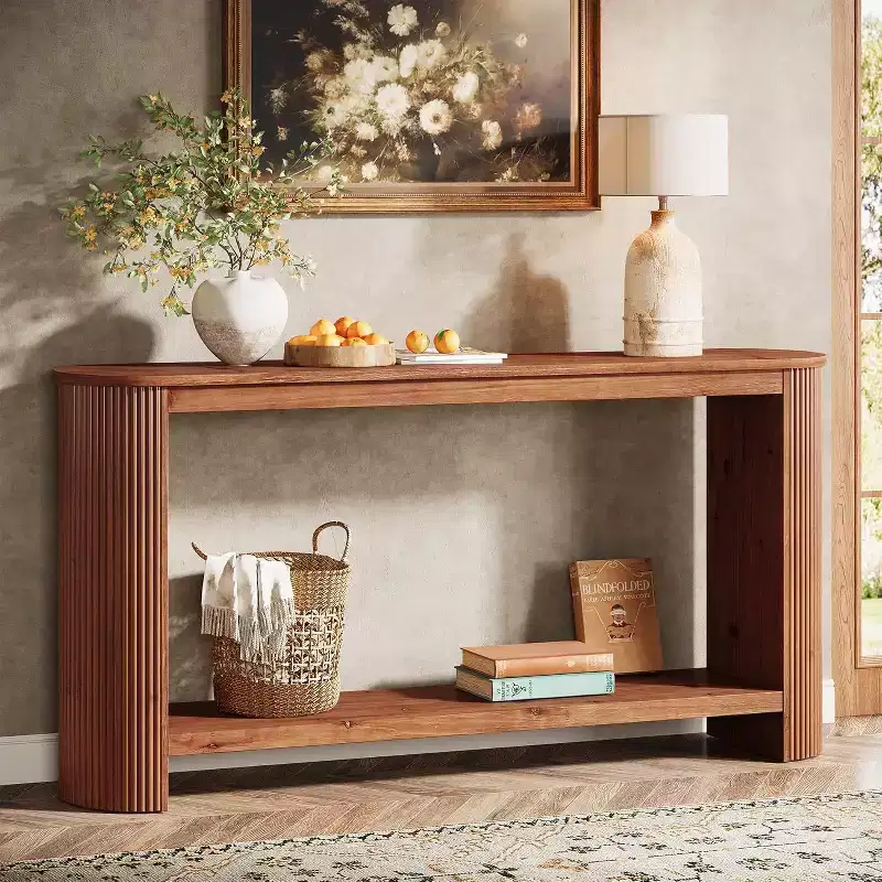 63 Long Solid Wood Console Table