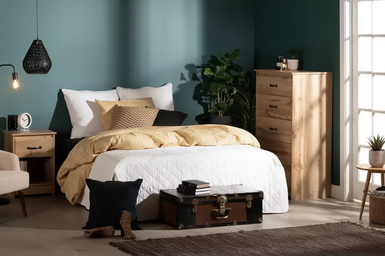 South Shore Tassio 5 Drawer Chest Nordik Oak: Modern Country Style, Metal Slides, Particle Board
