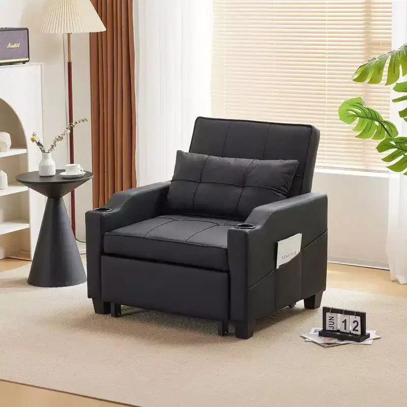35.04 Inch Wide Single Sofa Bed