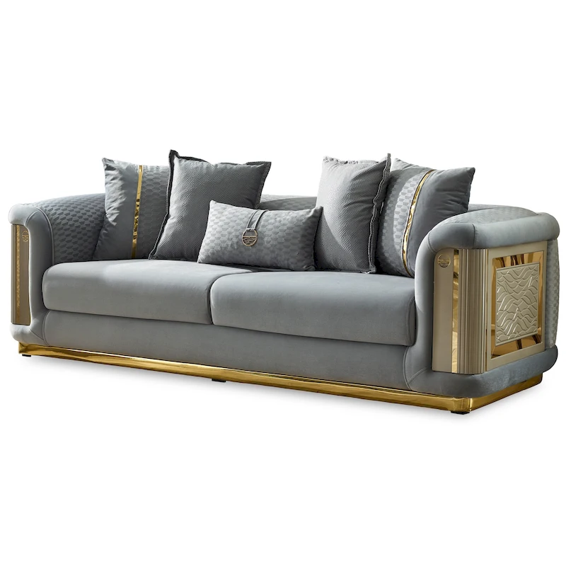 Ella 3-piece Living room Set Square Arms