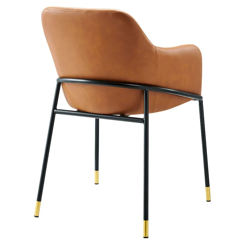 Vegan Leather Dining Chair Set of 2