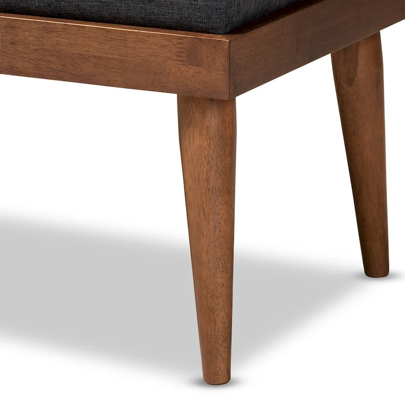 Carson Carrington Hjeltevad Mid-century Fabric Bench