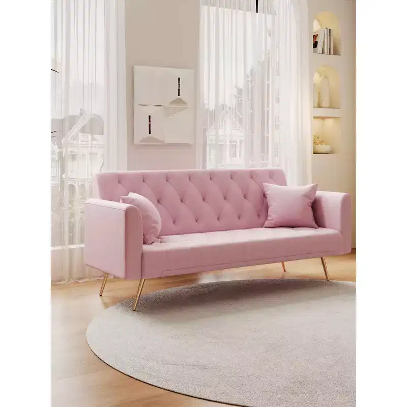 Love Seat  Sofa Comfortable for Liviing Room Bedroom Pink