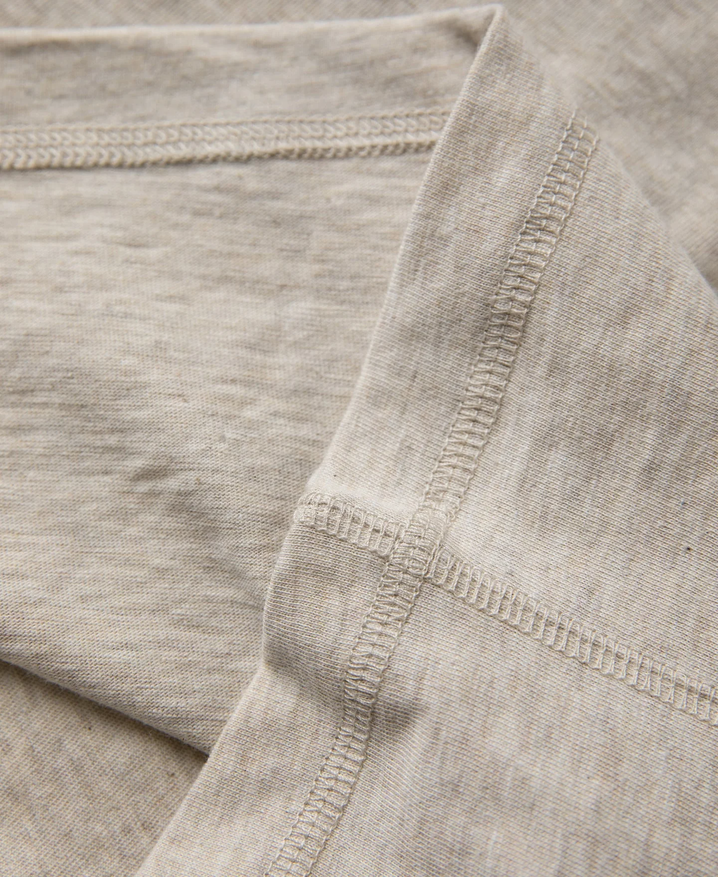 1940s Slub Cotton Henley Pocket T-Shirt - Oats
