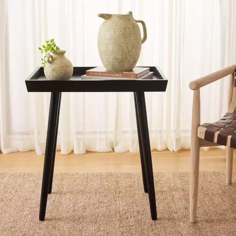 Tray Top Accent Table â€?Removable Tray Side Table for Living Room, Bedroom & Sofa