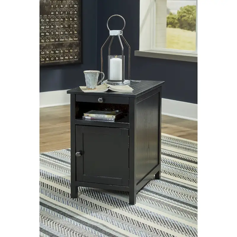 Signature Design by Ashley Treytown Chairside End Table - 16W x 24D x 24H