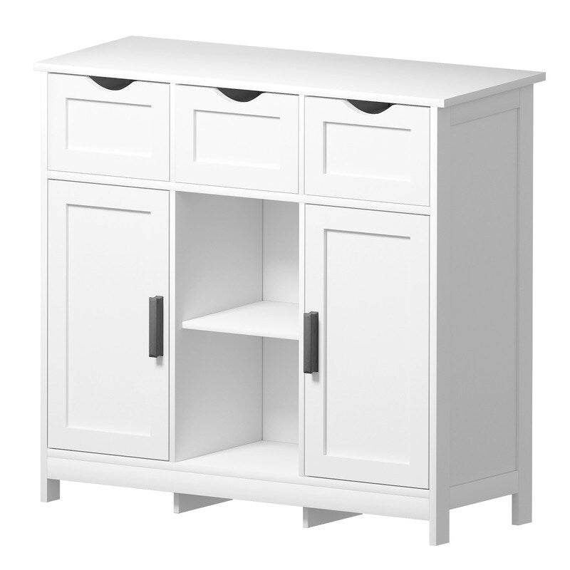 35.4 Wide 3 Drawer Sideboard - N/A