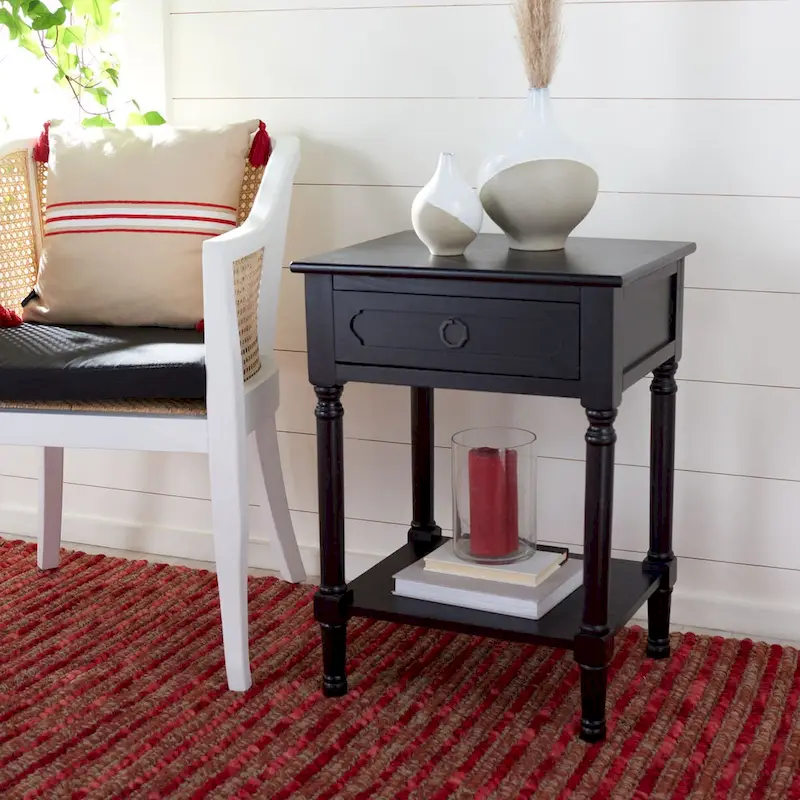 SAFAVIEH Jenny 1-Drawer Accent Table - 19 W x 15.8 L x 26 H - 19Wx16Dx26H