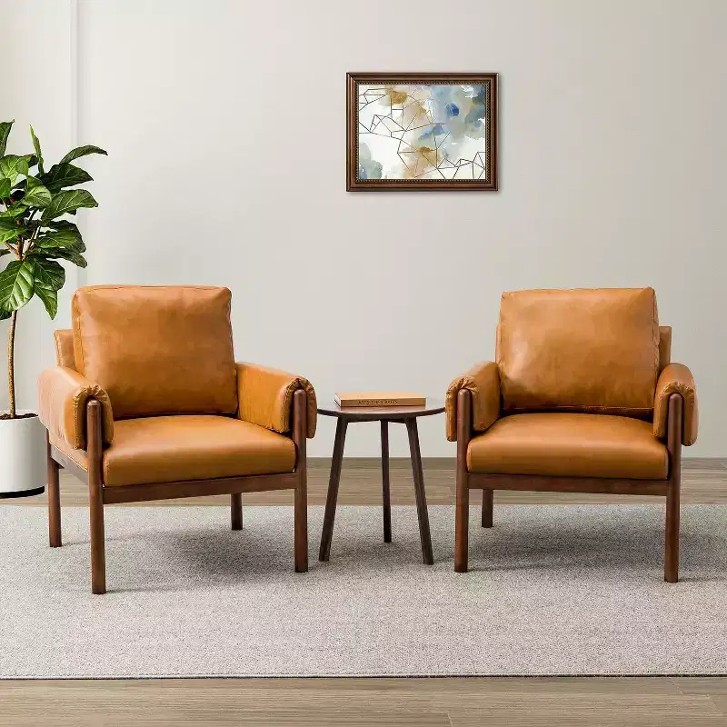 Set of 2 Armchair - Camel