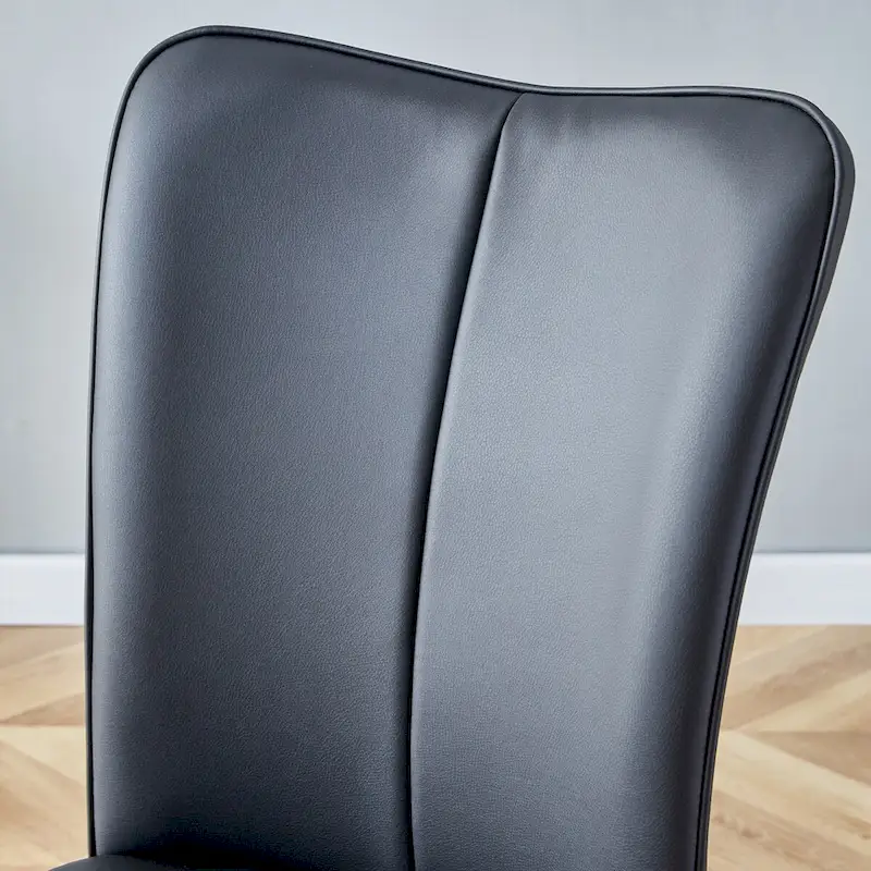 Modern Dining Chairs Set of 4 PU Leather Kitchen Upholstered Chairs