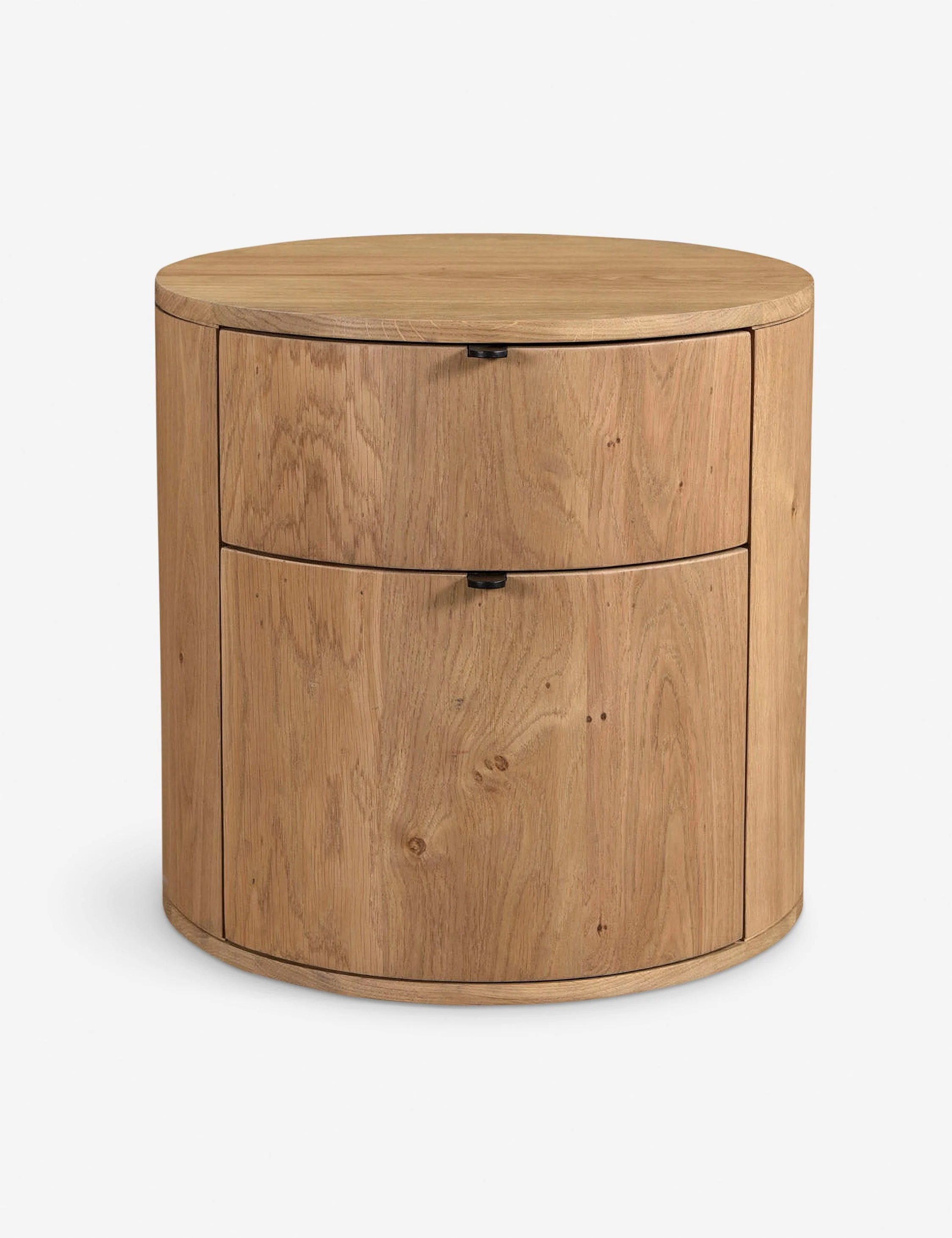 Nightstand Crafted from solid oak, the Nightstand is a beautifully versatile piece for your bedroom. This bedside table's curved silhouette creates
