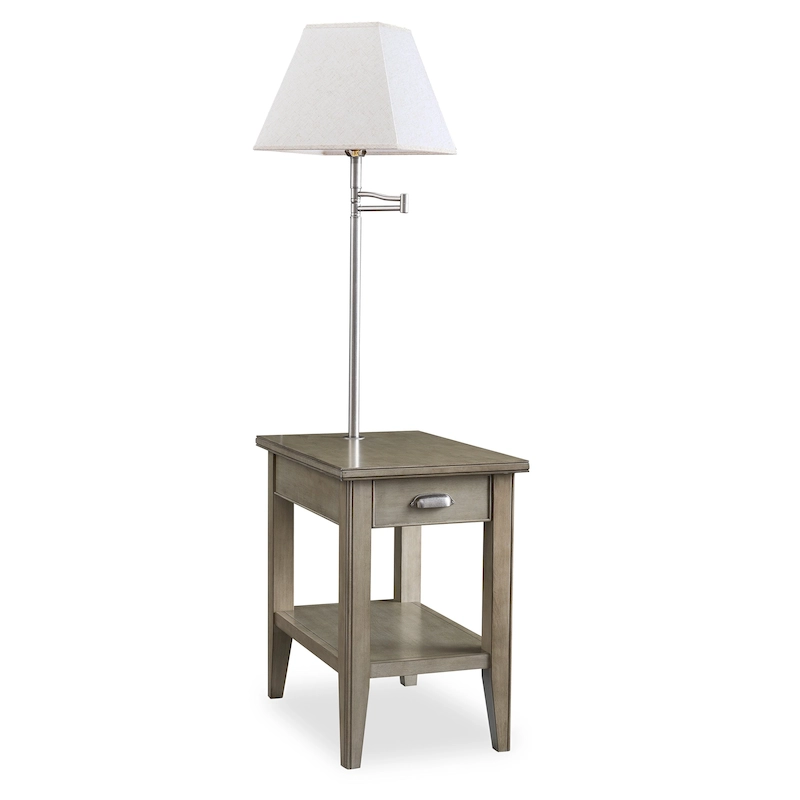 Leick Home Laurent One Drawer Swing Arm Lamp Side Table