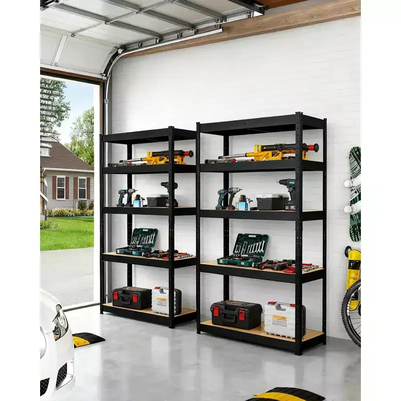 Heavy Duty Storage Racks, 2000 LBS Load Capacity, Utility Shelves for Garage, Warehouse, Pantry