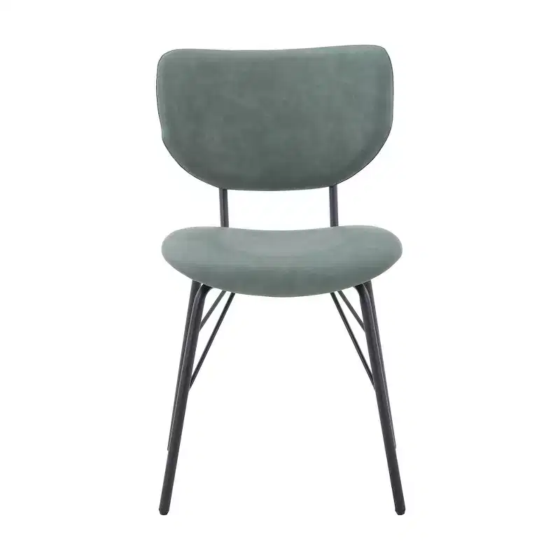 Jofran,Contemporary Modern Faux Leather Split-Back Upholstered Dining Chair (Set of 2)