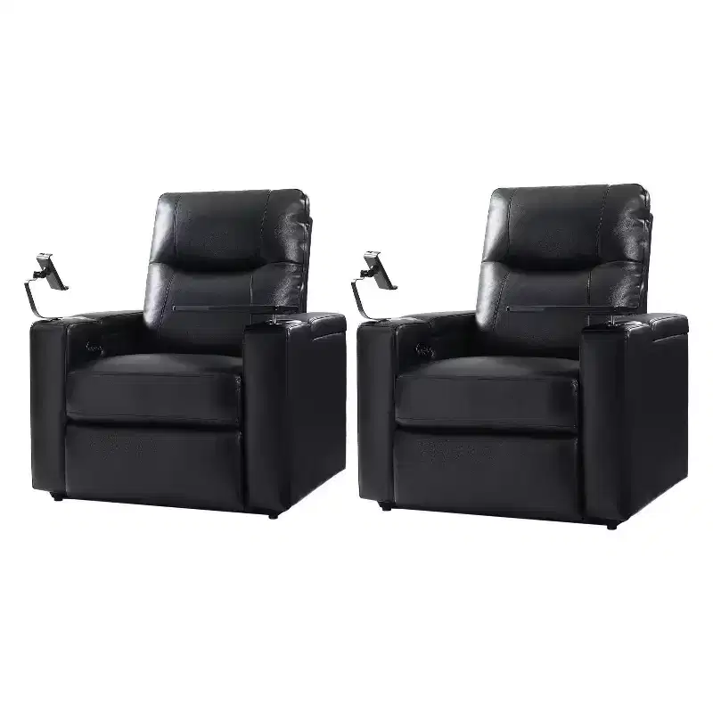 Flora Genuine Leather Recliner Set of 2|HULALA HOME
