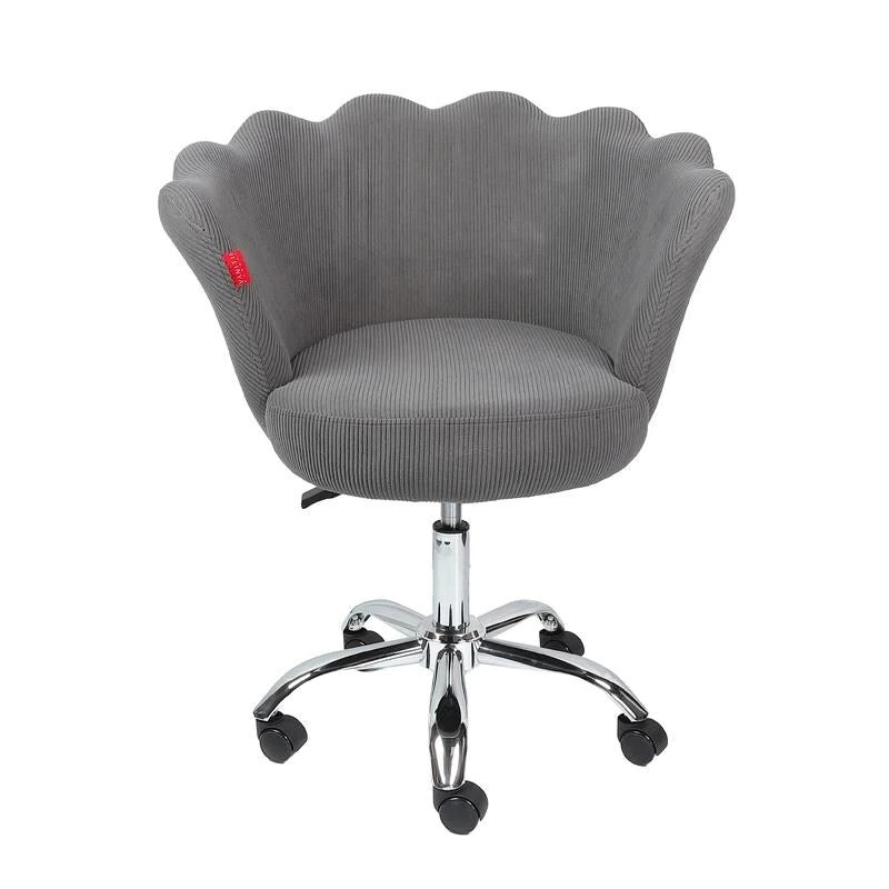 VANITII Accent Chair Swivel Vanity Chair Office Desk Chair With Wheels Modern Height Adjustable Pink/Grey/White
