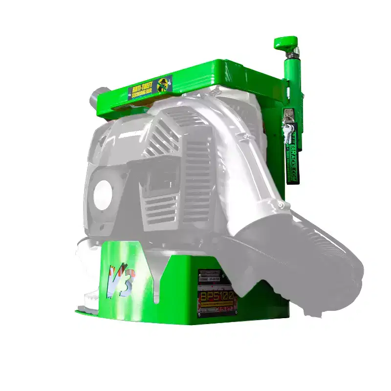 Series Backpack Leaf Blower Steel Theft Prevention Utility Storage Rack for Trailers and Garages