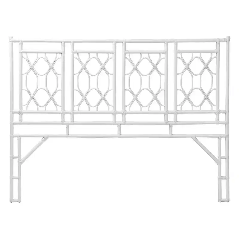 bali & pari King Size Sampson Rattan Standalone Headboard White