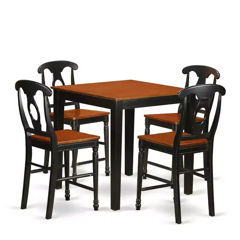 Counter Height Dining Set - 4 Person Table & Chairs - Kitchen Dining Room Furniture