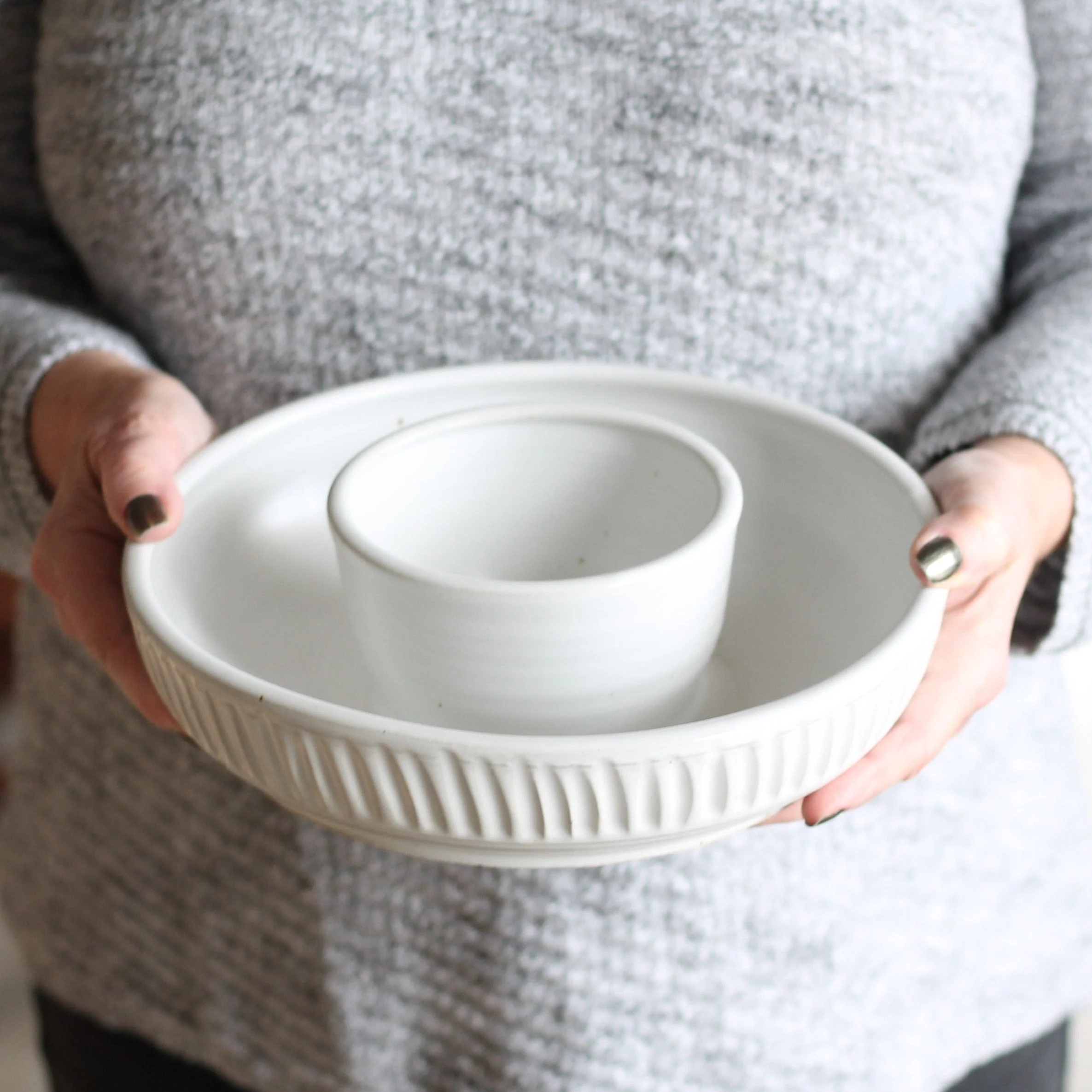 Handmade Small Chip n' Dip Bowl