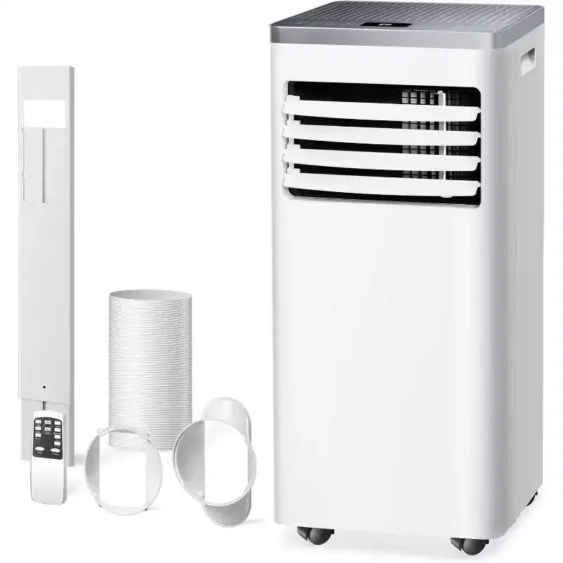 ZAFRO Portable Air Conditioner,AC Unit for Bedroom Room Garage RV, 24H Timer/Remote Control/2 Speeds/LED Display