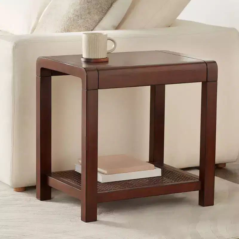 55 Downing Street Powell 22 Wide Brown Wood Side Table
