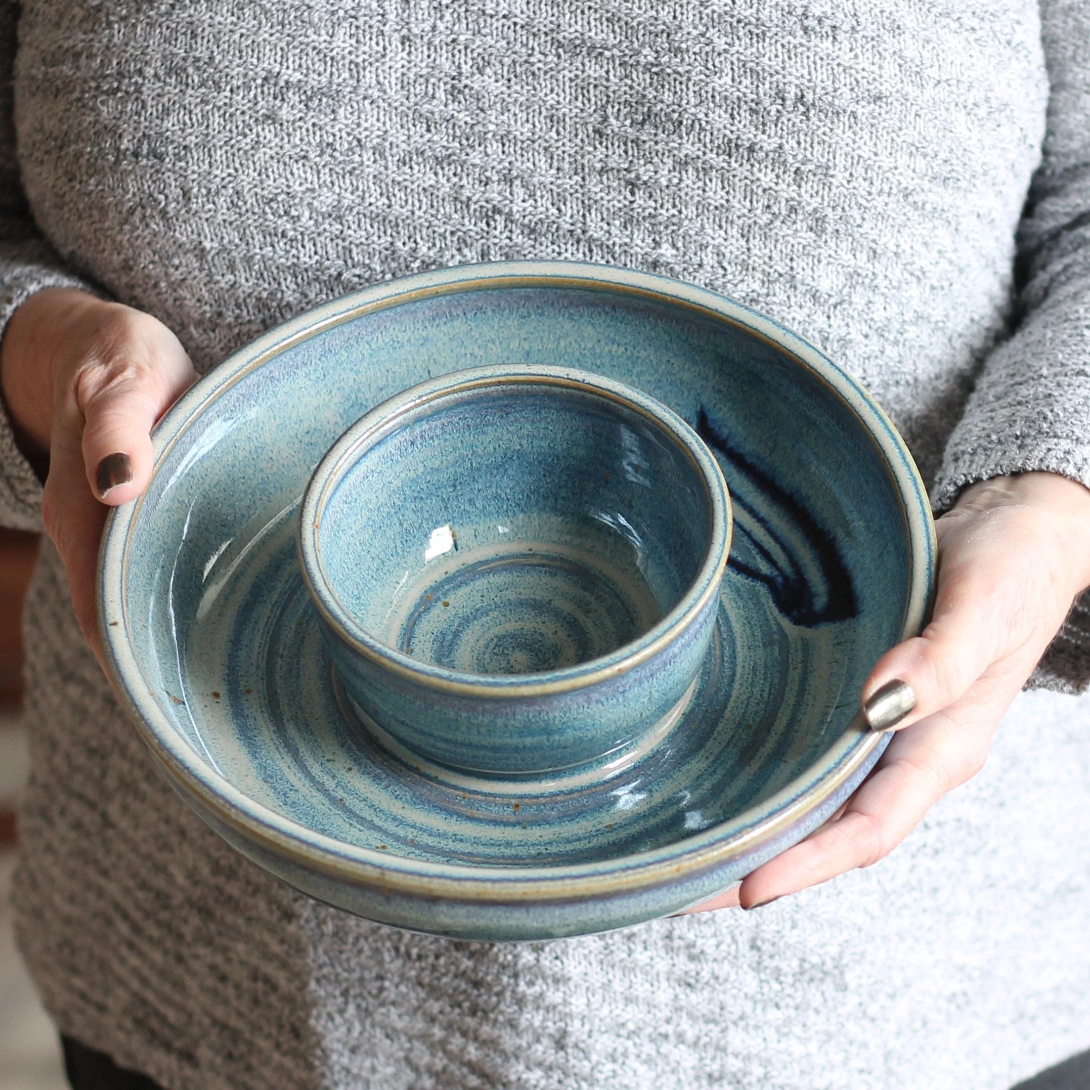 Handmade Small Chip n' Dip Bowl