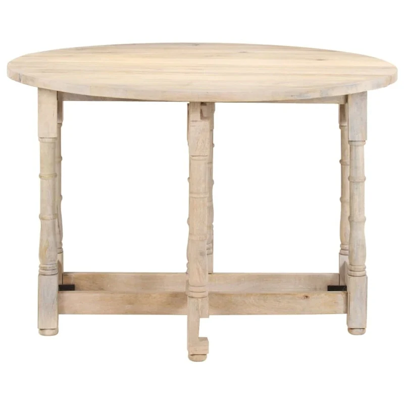 vidaXL Dining Table Kitchen Table Dining Room Table Round Solid Mango Wood