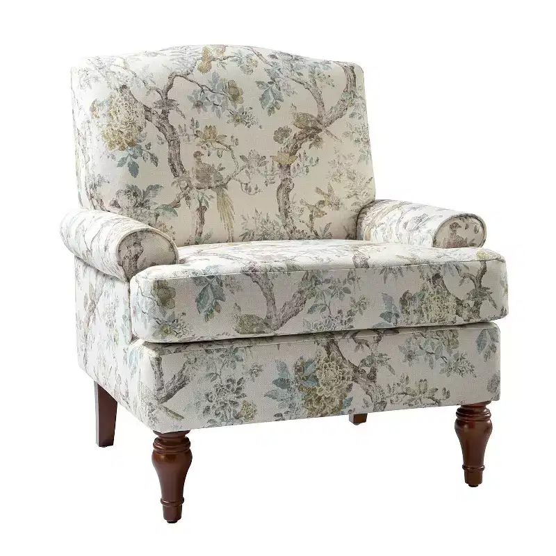 comfy Livingroom Armchair with Solid Wood Legs