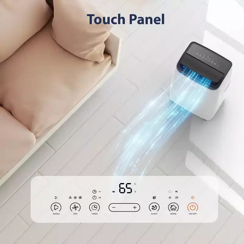 Portable Air Conditioner|14000BTU Air Conditioner Cools up to 700 SQ FT|with Remote Control AC Fan Dehumidifie|Low Noise|Sleep Mode|Ideal for Home