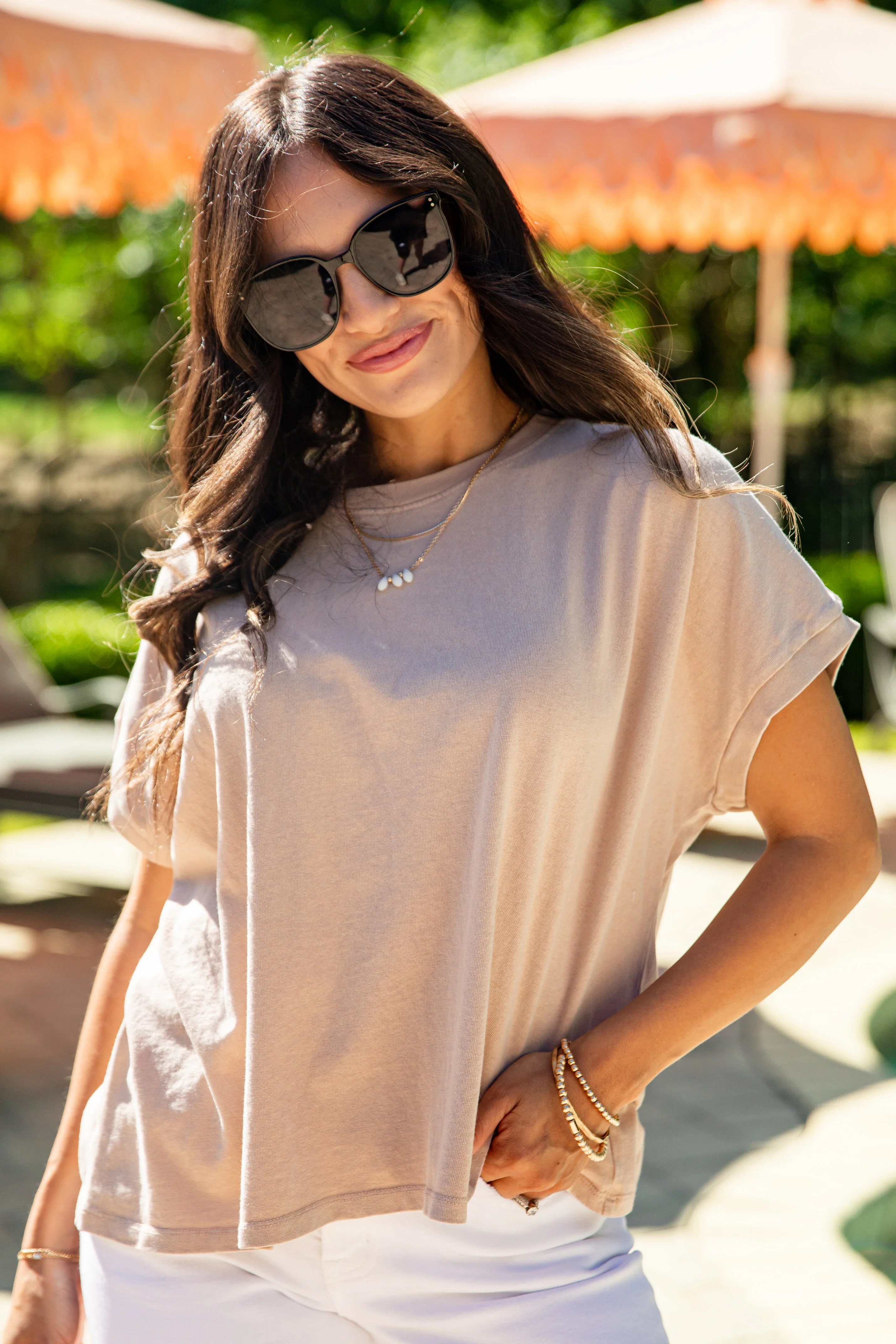 Crew Neck Short Sleeve Relaxed Cotton T-Shirt