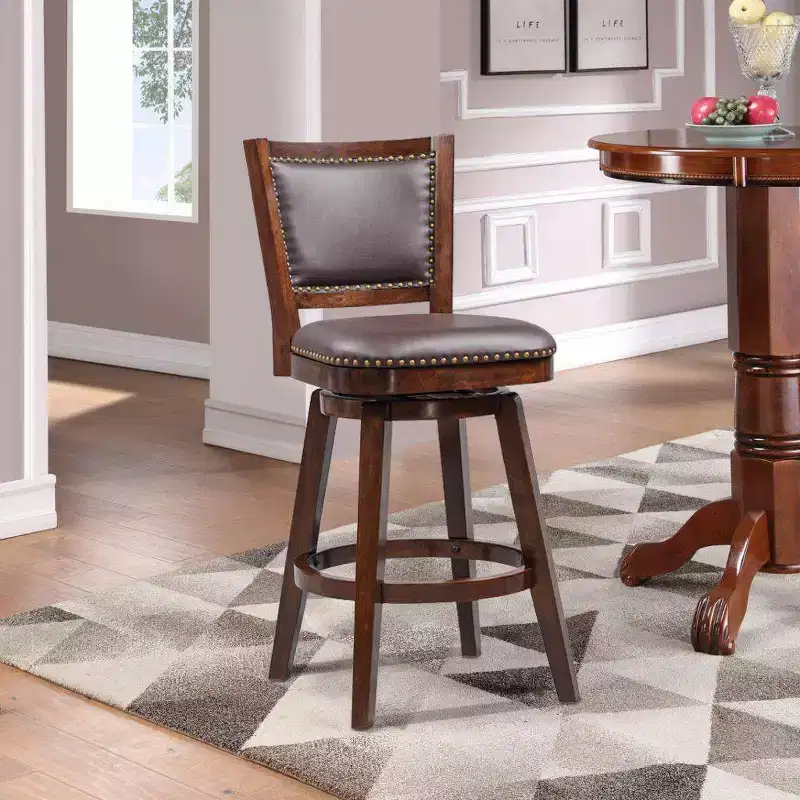 Boraam Broadmoor Swivel Bar Stool Cappuccino Finish