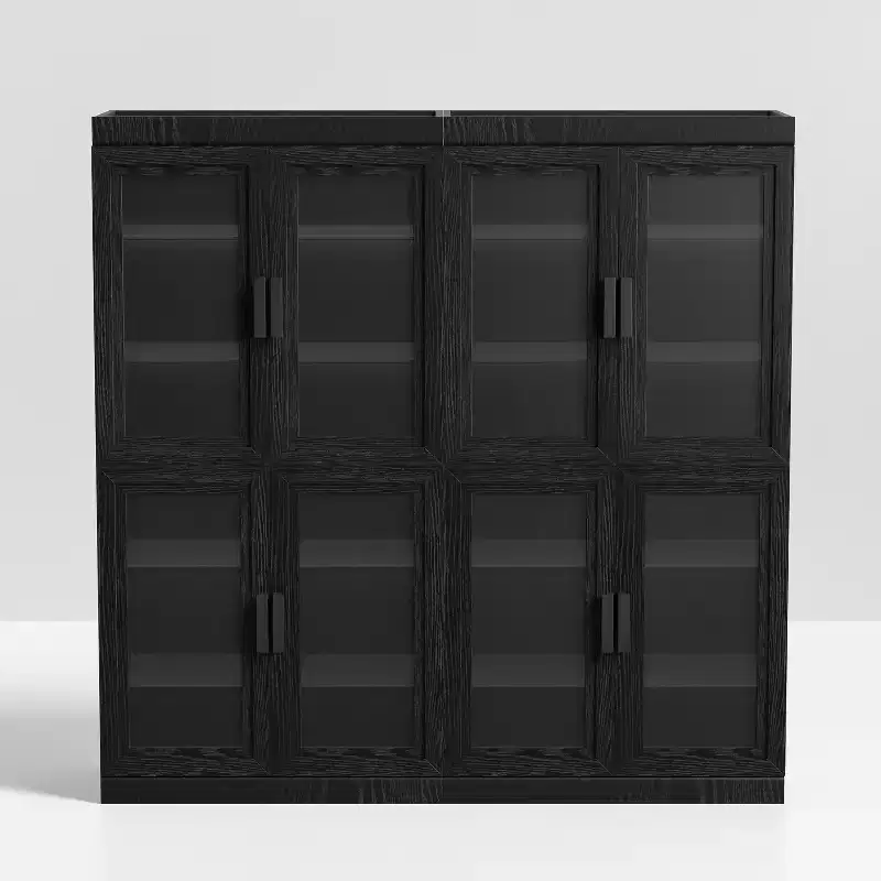 PexFix Wood Grain Storage Cabinet Bookshelf for Living Room Office Bedroom