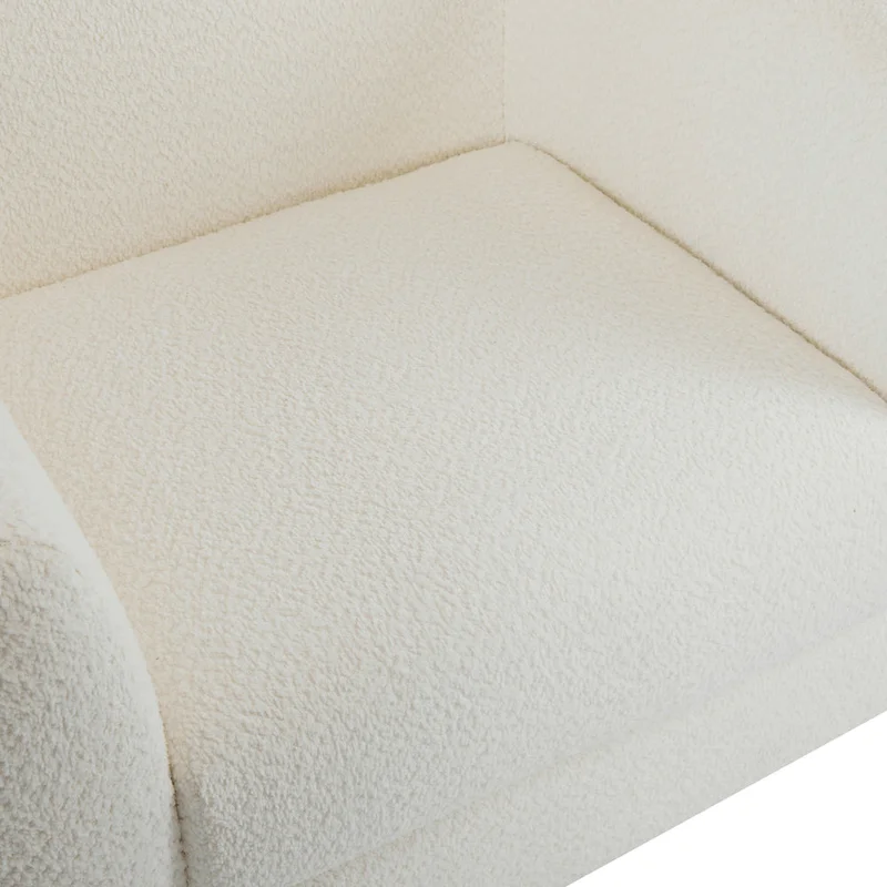 Tina Modern Upholstered Boucle Arm Club Chair by Christopher Knight Home
