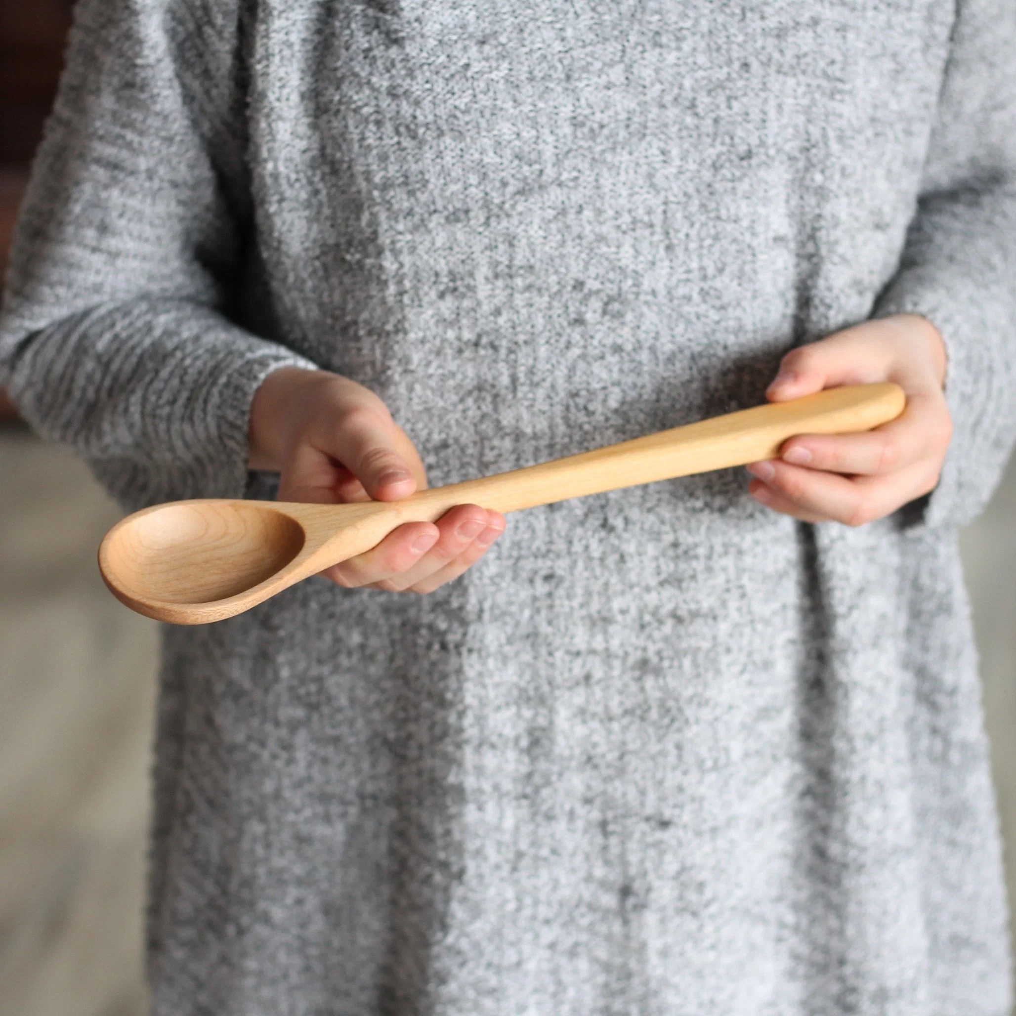 Handmade Wooden Round Spoon