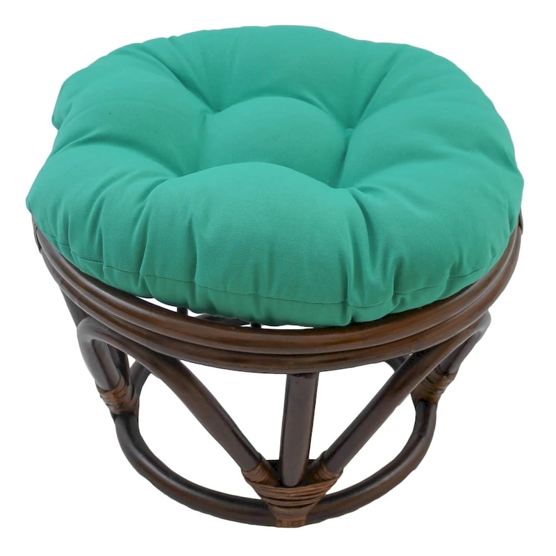 Bali 18-inch Footstool with Twill Cushion
