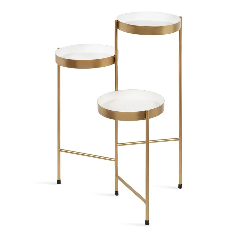 Metal 3-tier Modern Plant Stand - 16x21x30