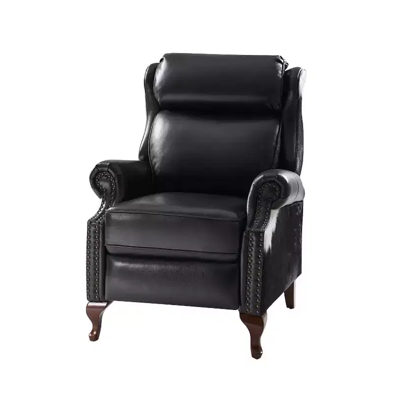 Genuine Leather Manual Recliner