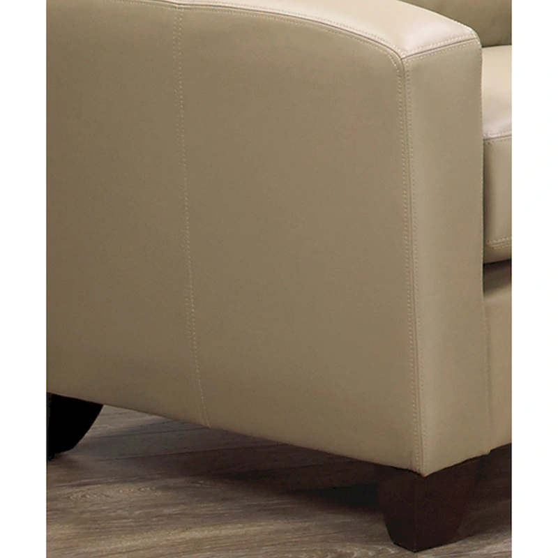 Bryce Italian Top Grain Leather Sofa, Loveseat and Chair Set