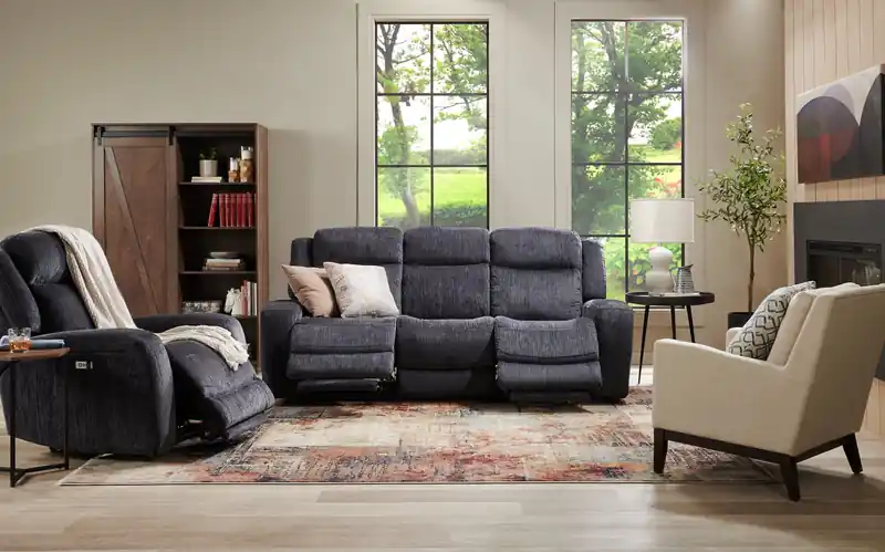 90 Fabric Power Reclining Sofa